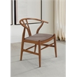 Dinah Wood Wishbone Dining Side Chair Walnut