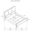 Arini Upholstered Eastern King Panel Bed Black and Grey
