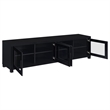 Sachin 4-door Engineered Wood 79-inch TV Stand Black