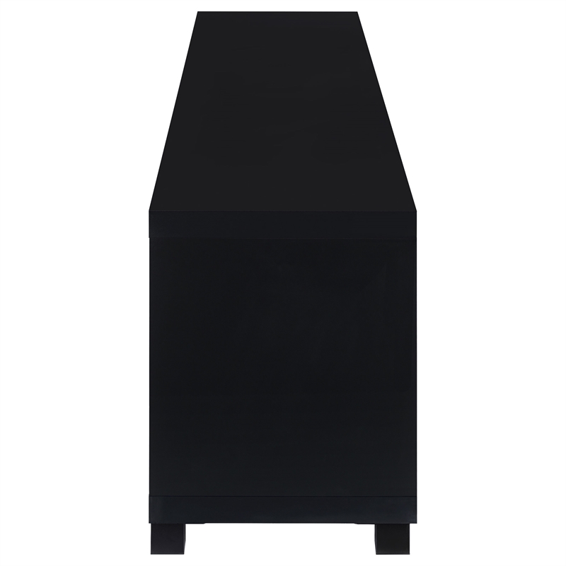 Sachin 4-door Engineered Wood 79-inch TV Stand Black