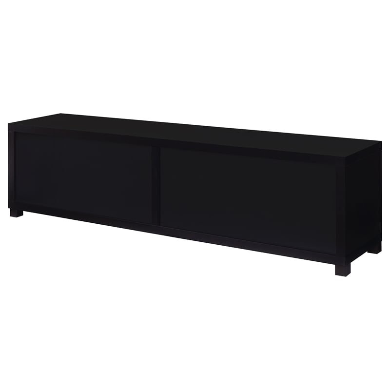 Sachin 4-door Engineered Wood 79-inch TV Stand Black