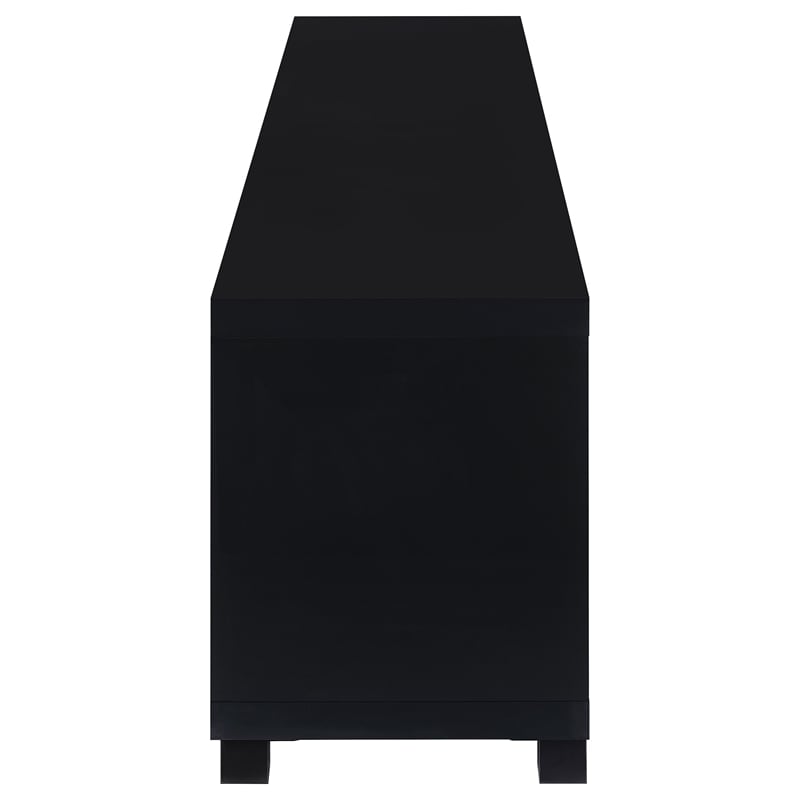 Sachin 4-door Engineered Wood 79-inch TV Stand Black