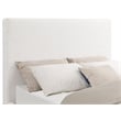 Knox Upholstered EASTERN KING Panel Bed Cream