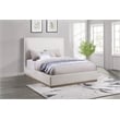 Knox Upholstered EASTERN KING Panel Bed Cream