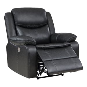 Sycamore Upholstered Power Recliner Chair Dark Grey