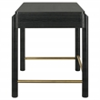 Arini 2-piece Makeup Vanity Table and Mirror Set Black