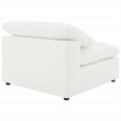 Raleigh Boucle Upholstered Armless Chair Ivory