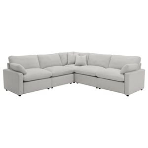Coaster Collins 5-piece Fabric Modular Power Reclining Sectional Sofa Gray