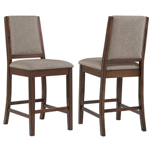 Patterson Upholstered Counter Chair Mango Oak