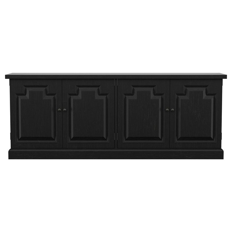 Florence 4-door Dining Sideboard Buffet Distressed Black