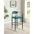 Tina Fabric Upholstered Bar Chair Green
