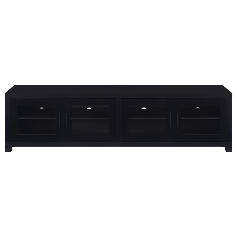 Sachin 3-piece Entertainment Center 79-inch TV Stand Black