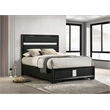 Miranda 54-inch Upholstered Full Panel Bed Black