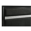Miranda 54-inch Upholstered Full Panel Bed Black