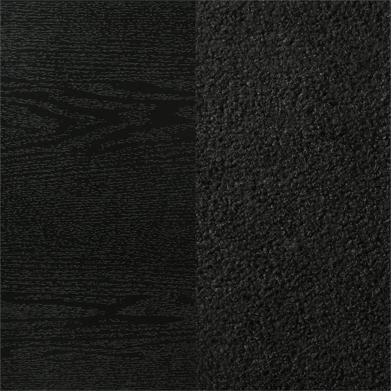 Miranda 54-inch Upholstered Full Panel Bed Black