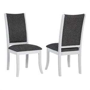 Judd Upholstered Dining Side Chair Pearl White