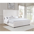 Natasha 65-inch Upholstered California King Bed Cream