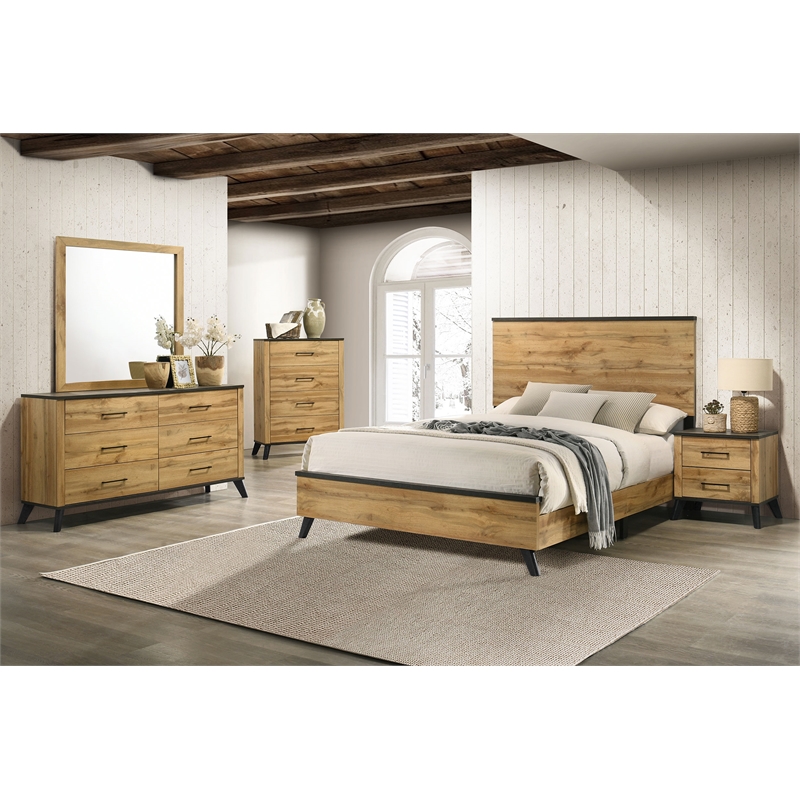 Kaywood 4-drawer Bedroom Chest of Drawers Natural Pine