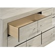 Trenton 6-drawer Bedroom Dresser With Mirror Rustic Cream