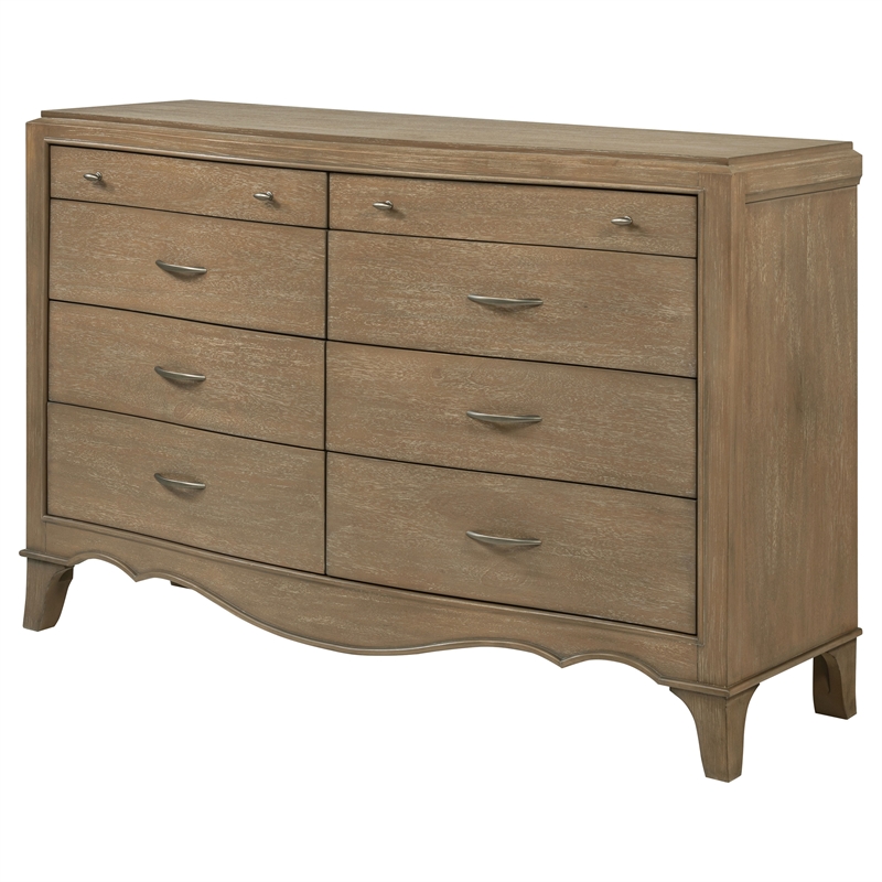 Coaster Revello 8-Drawer Traditional Wood Dresser in Washed Mango Brown