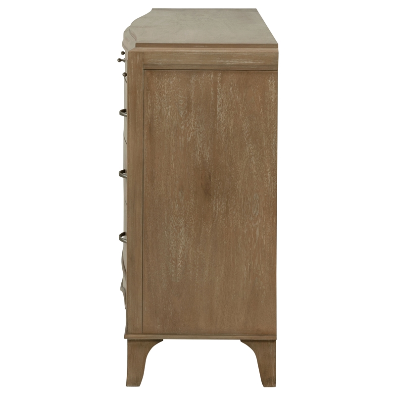 Coaster Revello 8-Drawer Traditional Wood Dresser in Washed Mango Brown