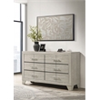 Trenton 6-drawer Bedroom Dresser Rustic Cream