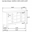 Trenton 6-drawer Bedroom Dresser Rustic Cream