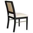 Arini Rattan Cane Dining Side Chair Black