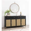 Arini 2-drawer Cane Door Dining Sideboard Server Black