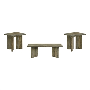 Andando 3-piece Coffee and End Table Set Mango Brown