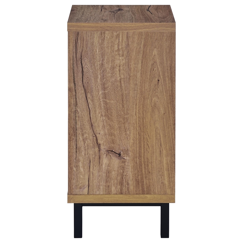 Teller 1-door Entryway Shoe Storage Bench Natural Oak