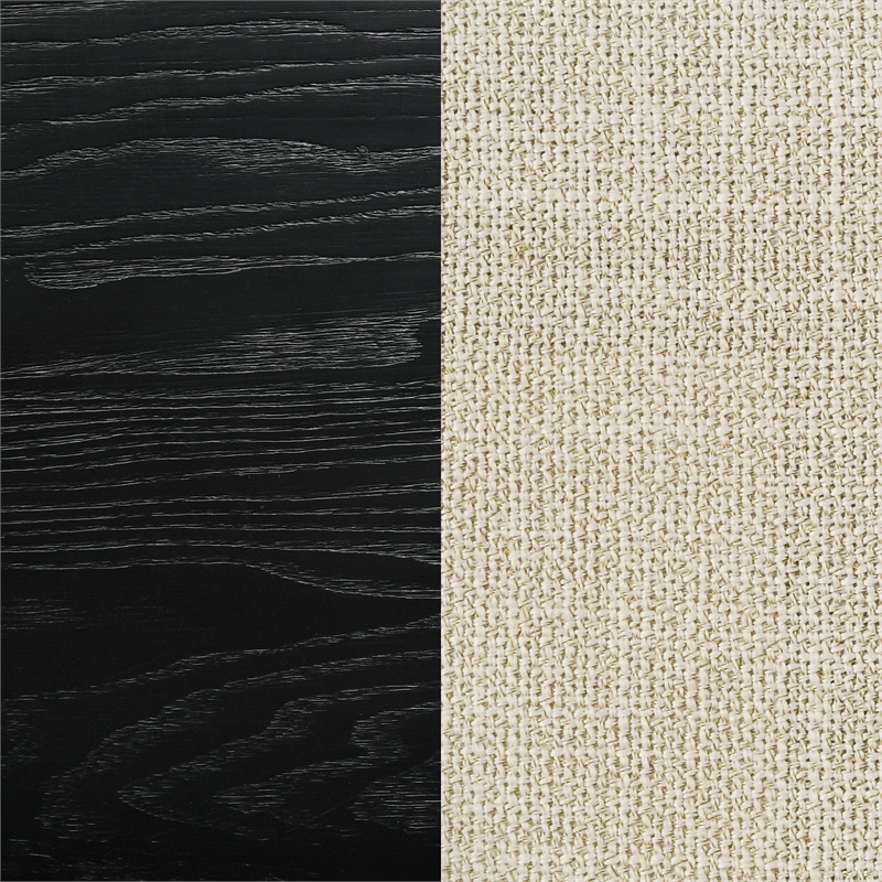 Arini 56-inch Queen Panel Bed Cream and Black