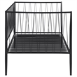 Richland Metal Twin Daybed Bed Frame Matte Black