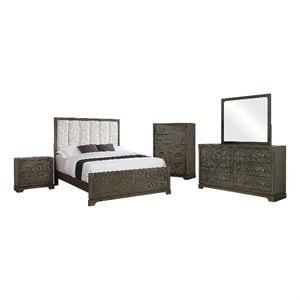 Gran Park 5-piece Eastern King Bedroom Set Dark Cocoa