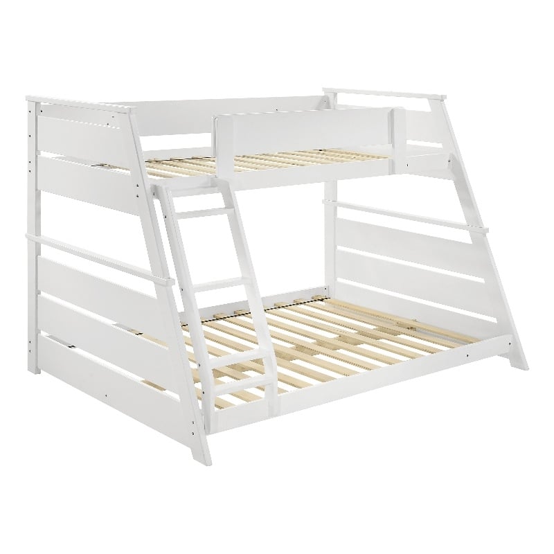 Holden Wood Veneer Twin Over Full Bunk Bed White