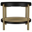 Arini 3-piece Round Coffee and End Table Set Black