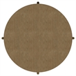 Arini Round Coffee Table With Storage Shelf Sand Wash