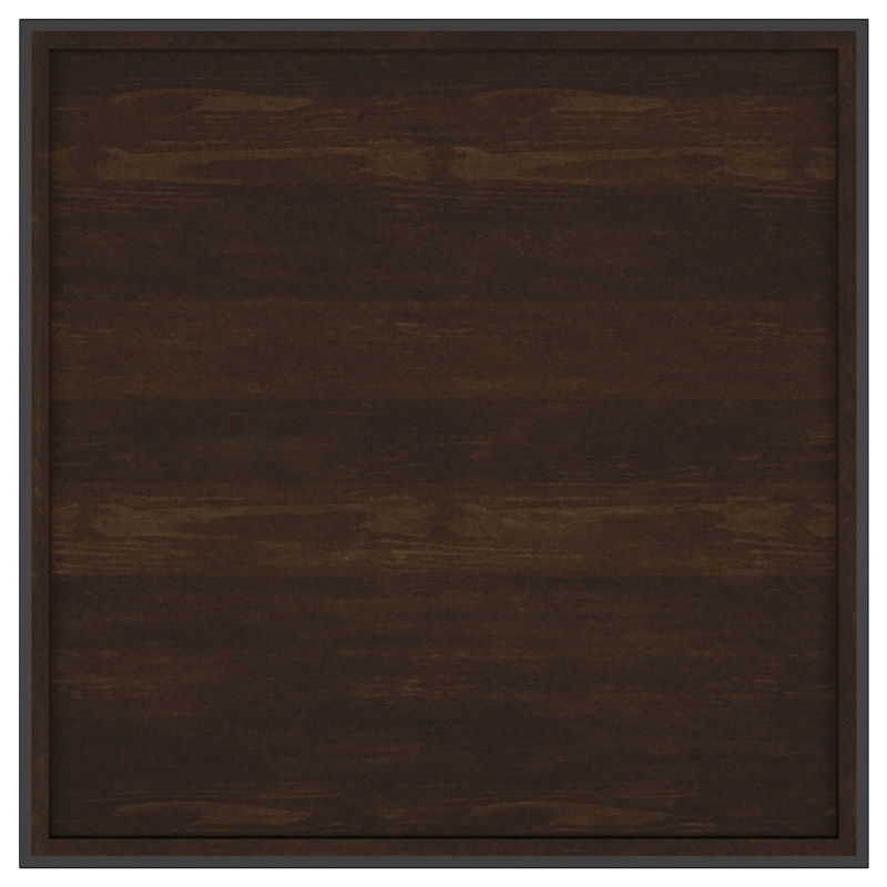 Fulton 30-inch Square Mango Wood Coffee Table Dark Brown