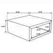 Benton Square Solid Mango Wood Coffee Table Natural