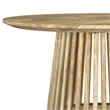 Touhy Round Solid Wood Cocktail Coffee Table Natural Mango