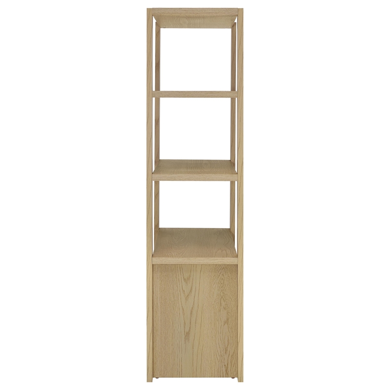 Coaster Laurelton 3-shelf Engineered Wood Media Tower Tall Cabinet in Light Oak