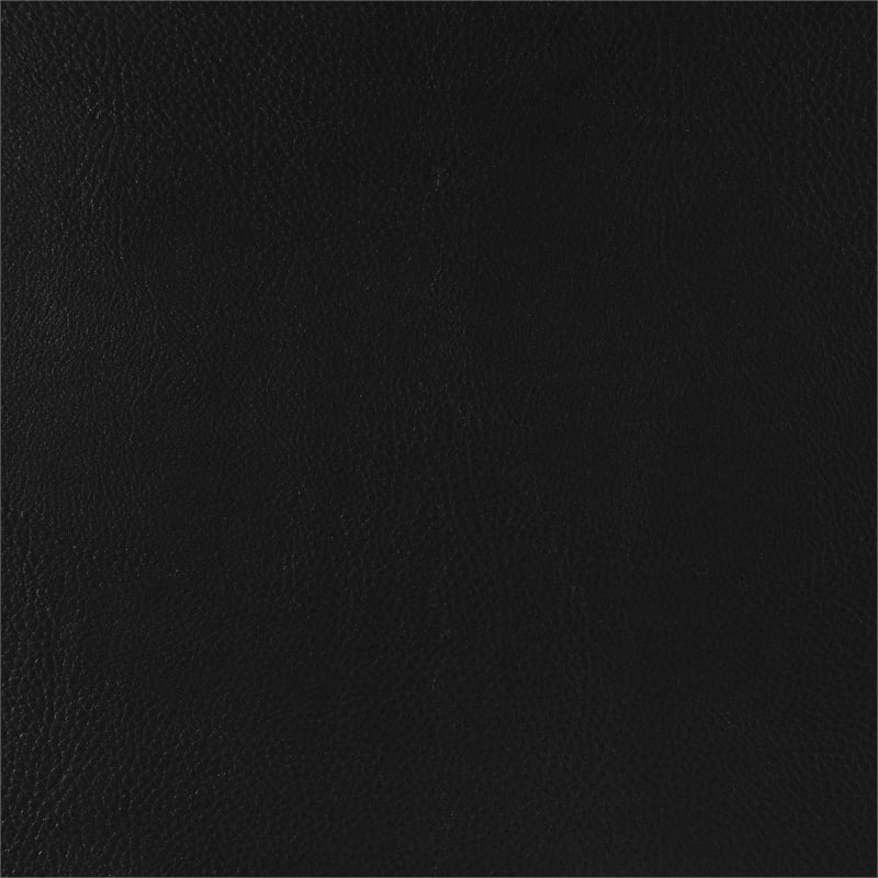 Coaster Scotland 2-piece Faux Leather Upholstered Sofa Set in Black