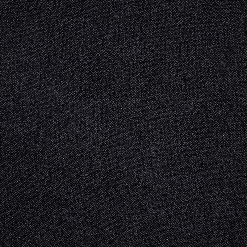 Coaster Octavia Tufted Upholstered Fabric Rectangular Ottoman in Black