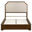 Coaster Garland Traditional Wood Queen Panel Bed in Cream/Brown Cherry