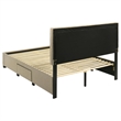 Coaster Wheatland 4-Drawer Fabric Upholstered Queen Storage Bed in Brown