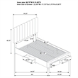Coaster Wheatland 4-Drawer Fabric Upholstered Queen Storage Bed in Brown