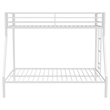 Coaster Alevera Transitional Steel Twin Over Full Bunk Bed with Ladder in White