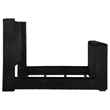 Coaster Centergrove Upholstered Velvet Queen Wingback TV Bed in Black