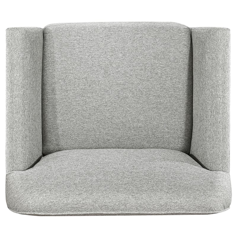 Coaster Vaughn Mid-Century Modern Fabric Flared Arm Accent Chair in Gray/Blonde