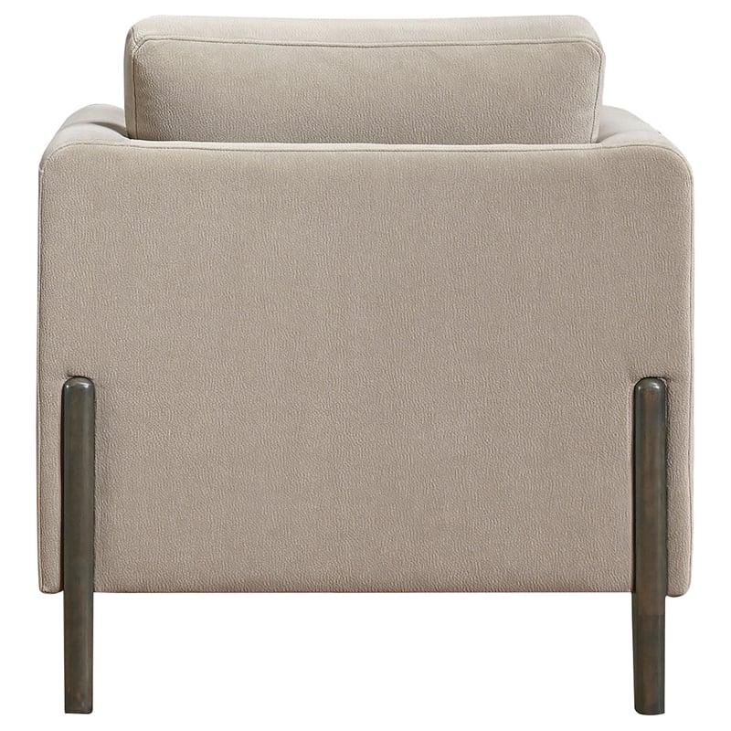 Coaster Islington Transitional Fabric Panel Arm Accent Chair in Taupe